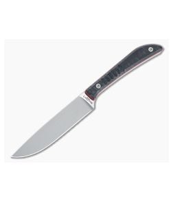 Lhotak Designs Scrap Knife Black Snake Juma with Red G10 Liner ATI 425 Drop Point Blade 4947 - CU-4947 1