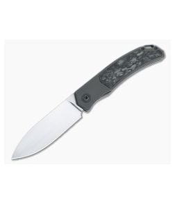 Burger Custom Urban XL Front Flipper Darkened Titanium Dark Matter Carbon Fiber Inlay Satin M390 Spear Point 4953 - CU-4953 1