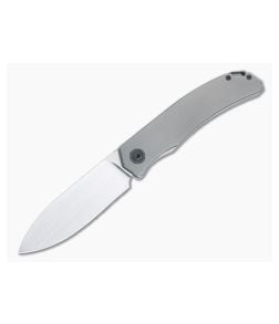 Burger Custom Urban XL Front Flipper Blasted Full Titanium Black Hardware Satin M390 Spear Point 4959 - CU-4959 1