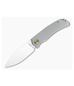 Burger Custom Urban Front Flipper Blasted Full Titanium Bronze Hardware Satin M390 Spear Point 4974 - CU-4974 1
