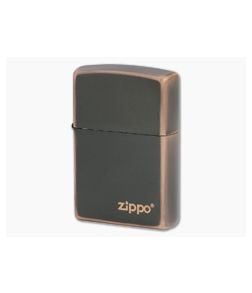 Zippo Windproof Lighter Classic Rustic Bronze Zippo Logo 49839ZL - ZI-49839ZL 1