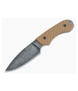 Bradford Knives Guardian4 PHT Flat Grind Coyote G10 Nimbus 3V - BK-4FH-004N-3V 1