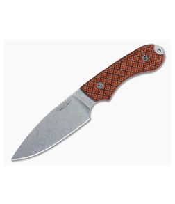 Bradford Knives Guardian4 PHT Flat Grind Tiger Stripe Stonewash 3V - BK-4FH-006-3V 1