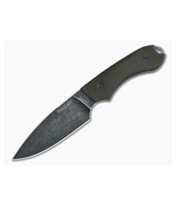 Bradford Knives Guardian4 PHT Flat Grind 3D Green Micarta Nimbus 3V - BK-4FH-102N-3V 1