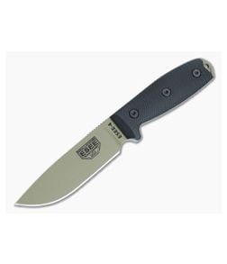 ESEE 4 Fixed Blade 3D Black G10 Handles Dark Earth Drop Point Blade 4PDE-001 - ESEE-4PDE-001 1
