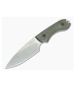 Bradford Guardian4 Sabre Grind Magnacut 3D OD Green Micarta - BK-4S-102-MC 1