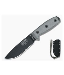 ESEE 4S Part Serrated Blade Black Sheath - ESEE-4S-B 1