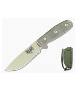 ESEE 4S Desert Tan Partially Serrated - ESEE-4S-DT 1