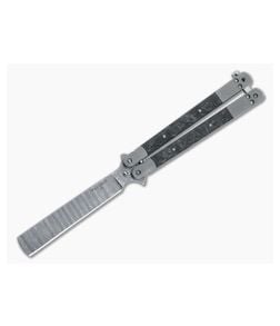 Craig Camerer Custom Balisong Razor Damascus Dark Matter 5002 - CU-5002 1