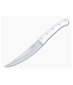 Condor Tool & Knife Meatlove Satin 420HC White Linen Micarta Fixed Blade CTK5008-4.5SS - CTK-5008-4.5SS 1