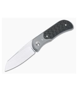 Trevor Burger Custom EXK Sheepsfoot Recessed 3K Twill Carbon Fiber with Titanium Bolster - CU-5012 1