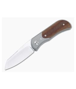 Trevor Burger Custom EXK Sheepsfoot Recessed Brown Micarta with Titanium Bolster - CU-5013 1