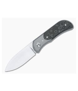 Trevor Burger Custom EXK Spearpoint Recessed Black Camo Fatcarbon with Titanium Bolster - CU-5019 1