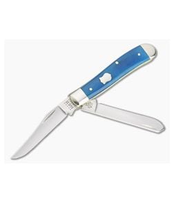 Case Mini Trapper Caribbean Blue Smooth Bone Slip Joint 50664 - CA-50664 1
