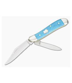Case Peanut Caribbean Blue Bone Smooth Slip Joint 50667 - CA-50667 1