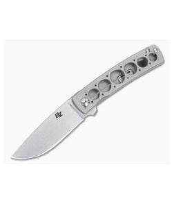 Brad Zinker Custom FR Frame Lock Tumbled Titanium - CU-5088 1
