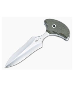 Mike Irie Custom Version 2 Push Dagger OD Green Micarta - CU-5098 1