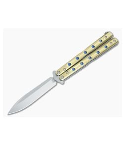 Flytanium V6 Brass Benchmade 51 Balisong - FT-51-V6BRS 1