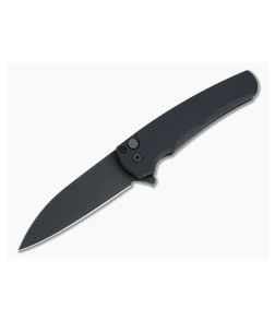 Protech Malibu Wharncliffe Black DLC 20CV Black Button Lock Flipper 5103 - PT-5103 1