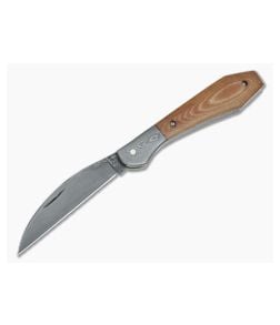 Chuck Hawes Custom Coffin Hilt Copperhead Brown Micarta Damascus - CU-5157 1