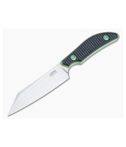 Lhotak Designs Reverse Tanto Fixed Blade ATI 425 Titanium Black Green G10 - CU-5165 1