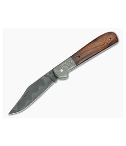 Chuck Hawes Custom Copperhead Ironwood River Pattern Damascus - CU-5182 1