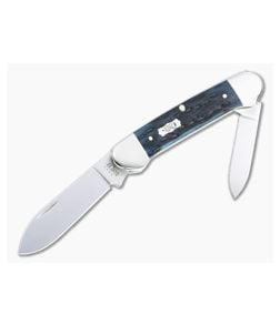 Case Canoe Pocket Worn Peach Seed Jig Mediterranean Blue Bone 51853 - CA-51853 1