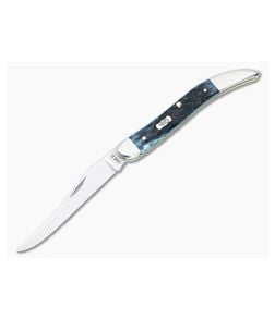 Case Medium Texas Toothpick Slip Joint Pocket Worn Mediterranean Blue Bone Tru-Sharp Blade 51855 - CA-51855 1
