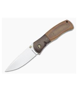 John W. Smith Custom 3.5" Utility Brown Canvas Micarta Space Coral Carbon Fiber - CU-5187 1