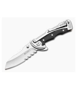 CRKT Graphite Folding Knife Serrated Edge - CRKT-5195 1