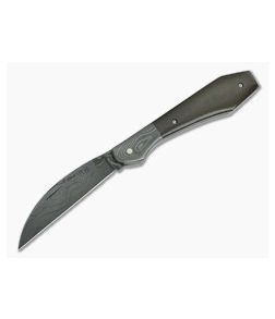 Chuck Hawes Custom Coffin Hilt Copperhead Green Micarta Damascus - CU-5200 1