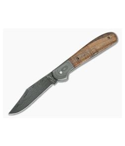 Chuck Hawes Custom Copperhead Spalted Alder Damascus - CU-5202 1
