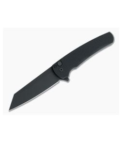 Protech Malibu Reverse Tanto Black DLC 20CV Textured Button Lock Flipper 5206 - PT-5206 1