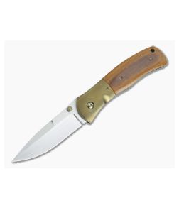 John W. Smith Custom 3.5" Everyday Utility Brown Canvas Micarta Bronze Titanium - CU-5209 1