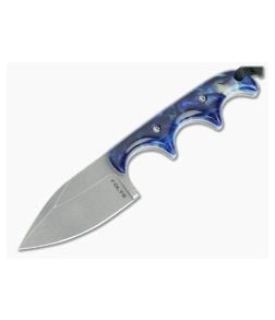 Alan Folts Custom Minimalist Spear Point Blue Acrylic - CU-5235 1