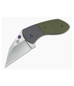 Aaron Frederick Custom F Off Folding Knife 3V Green G10 - CU-5267 1