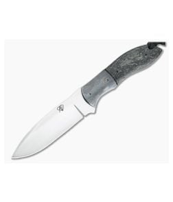 Aaron Frederick Custom Fixed Blade Marbled Carbon Fiber CPM-154 - CU-5269 1