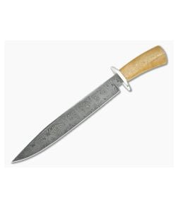 Bill Miller Custom Bowie Sea Cow & Hand Forged Damascus - CU-5271 1