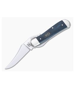 Case Russlock Smooth Mediterranean Blue Bone Liner Lock Folder 52802 - CA-52802 1