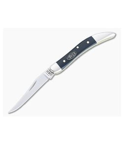 Case Small Texas Toothpick Smooth Mediterranean Blue Bone Slip Joint Knife 52804 - CA-52804 1