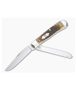 Case Trapper Rogers Corn Cob Jig Antique Bone Slip Joint 52832 - CA-52832 1
