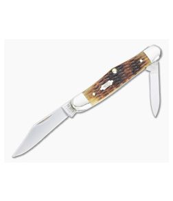 Case Half Whittler Rogers Corn Cob Jig Antique Bone Slip Joint 52838 - CA-52838 1