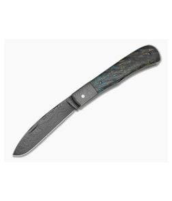 Chuck Hawes Custom Trapper Black Ash Damascus - CU-5287 1