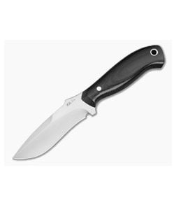 Mike Irie Custom Model 113 Black Micarta CPM-154 Hand Rubbed Spear Point Fixed Blade (3.62") - CU-5300 1