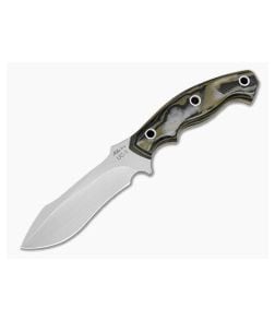 Mike Irie Custom UC-1 Camo Green G10 CPM-154 Harpoon Spear Point Fixed Blade Knife (4.25") - CU-5301 1