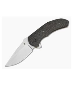 Aaron Frederick Lightning Strike Carbon Fiber Titanium Liner Lock Custom Flipper Knife (3.31") - CU-5338 1