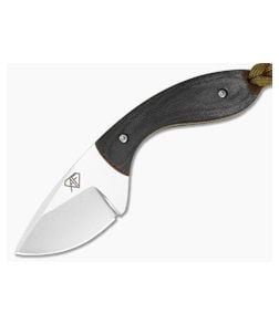 Aaron Frederick Compact Tumbled Drop Point Custom Fixed Blade Knife (2.37") - CU-5340 1