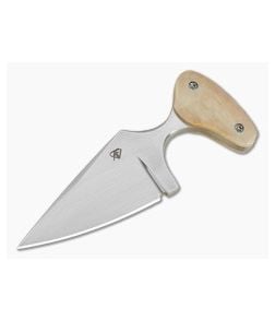 Aaron Frederick Polished Fossil Walrus Ivory Spear Point Custom Push Dagger (2.50") - CU-5347 1