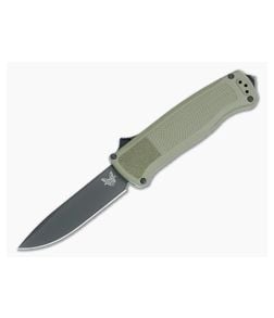 Benchmade 5371BK-01 Shootout Drop Point Green Grivory DLC CruWear OTF - BM-5371BK-01 1