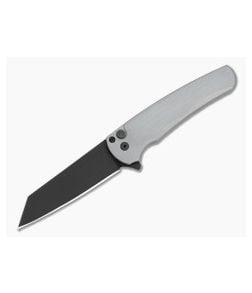 Protech Malibu Flipper Grey Handle Black DLC Reverse Tanto - PT-5403-GREY 1